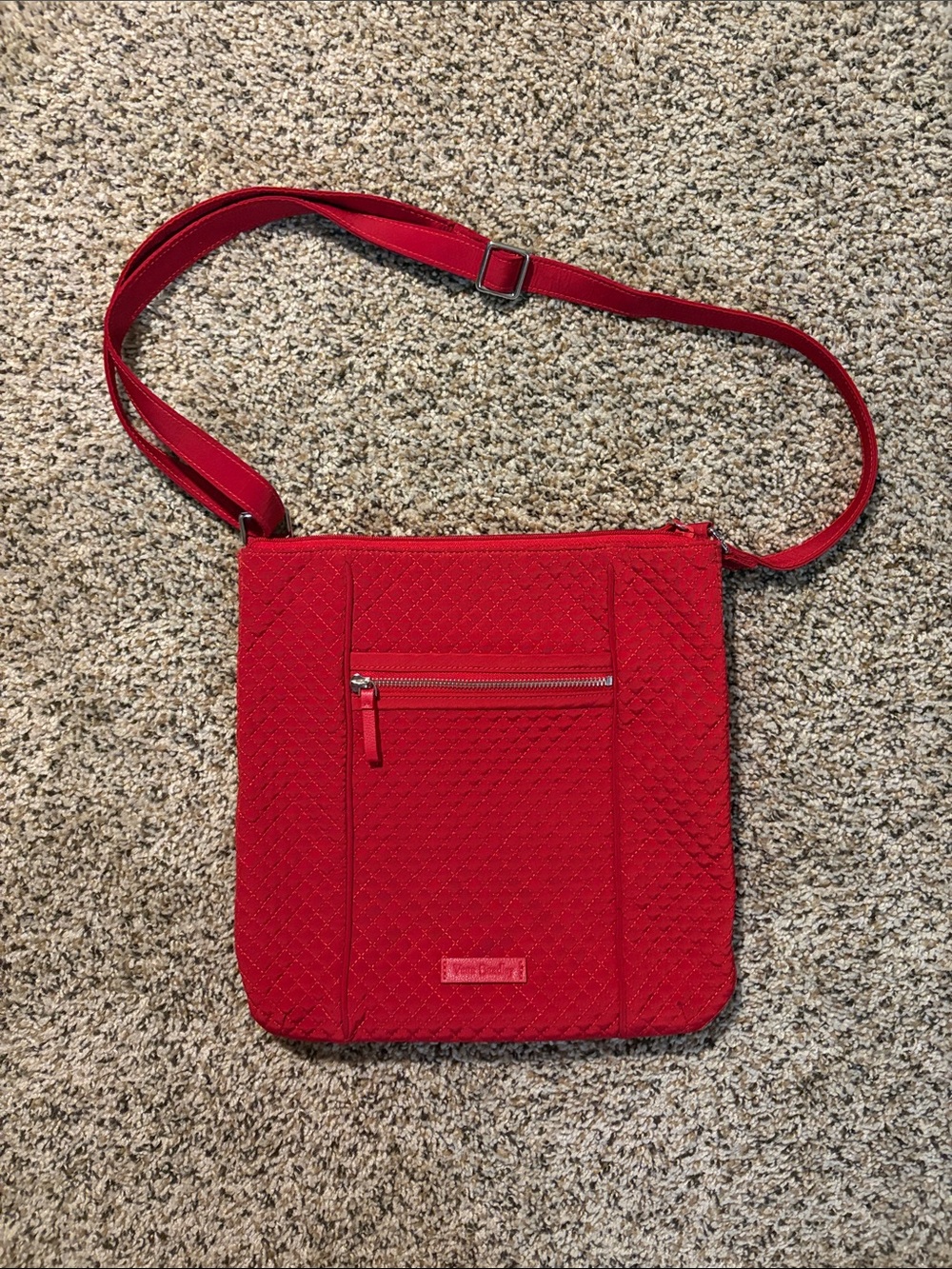 Vera Bradley Bright Red Quilted Crossbody Bag